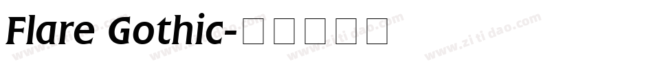 Flare Gothic字体转换
